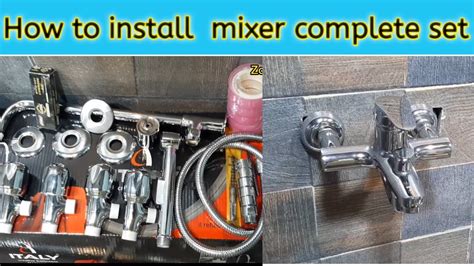 How To Bath Mixer Installation Bathroom Shower Mixer Fitting Complete