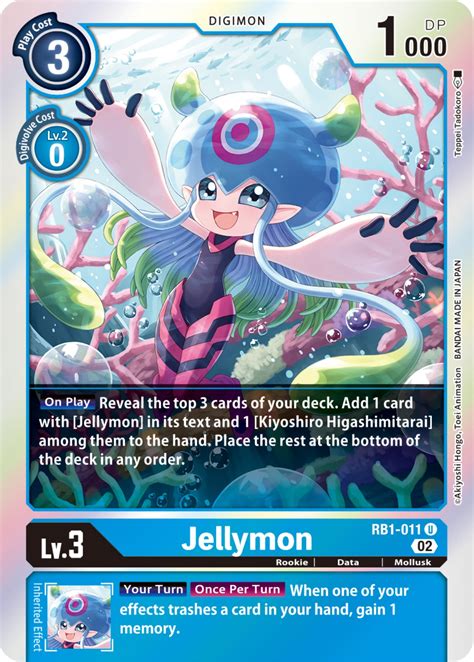 Jellymon Resurgence Booster Digimon Card Game