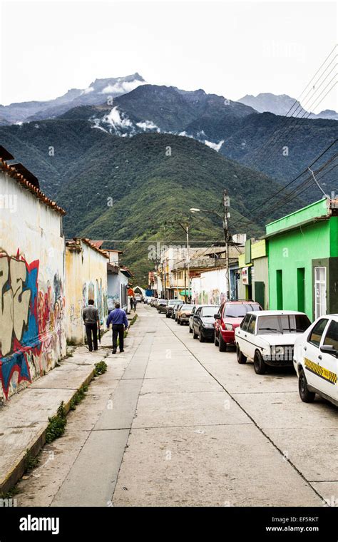 Street in downtown. Merida, Merida, Venezuela Stock Photo - Alamy