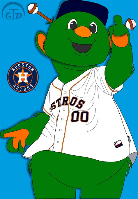 Houston Astros Mascot - ORBIT @HoustonAstros @MLB #illustrator # ...