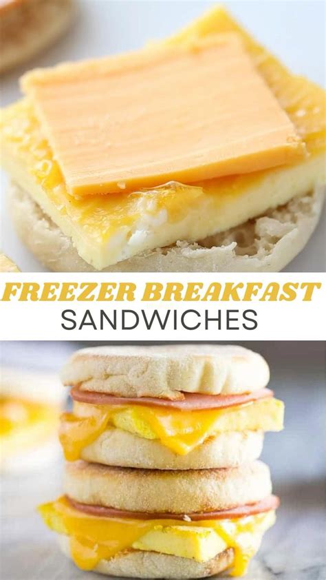 Easy Make Ahead Freezer Breakfast Sandwiches [video] Freezer Breakfast Meals Freezer Friendly