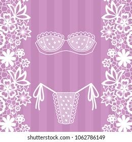 Hand Drawn Lingerie Panty Bra Set Stock Vector Royalty Free