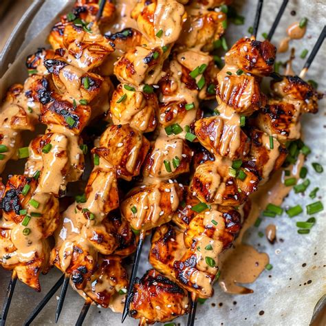 Bang Bang Chicken Skewers Grammy Recipes