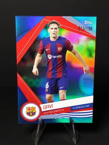 2023 24 Topps Fc Barcelona Fan Set Gavi 150 EBay