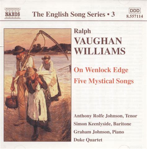 Ralph Vaughn Williams On Wenlock Edge Five Mystical Songs Cd Ebay