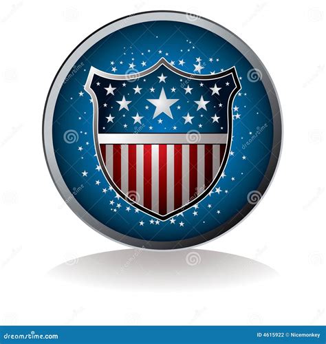 Us badge stock vector. Illustration of patriotism, american - 4615922