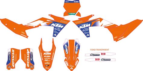 Kit D Co Motocross Ktm Exc F Dr Orange D Racing Kits