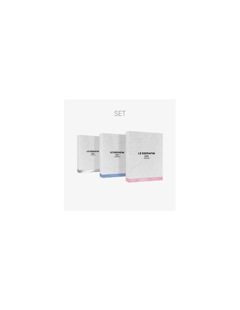 SET LE SSERAFIM 3rd Mini Album EASY SET Ver 3CD