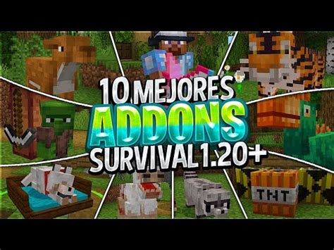 Top 10 MEJORES ADDONS SURVIVAL Para MINECRAFT 1 20 1 20 62 Bedrock