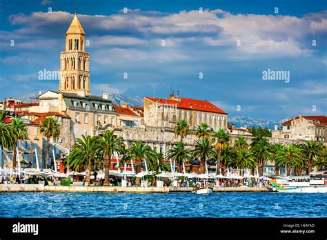 Split, Croatia. Split, Croatia (region of Dalmatia). UNESCO World Heritage Site. Diocletian ...