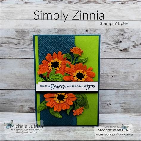 Let S Craft Together Blog Hop In Zinnias Floral Cards