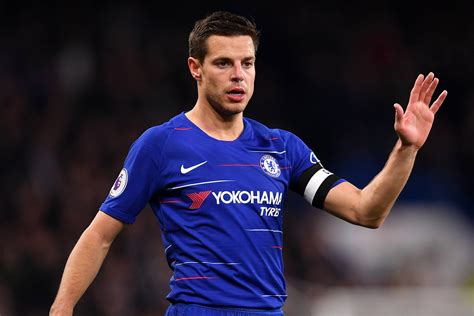 Download César Azpilicueta In Blue Football Jersey Wallpaper