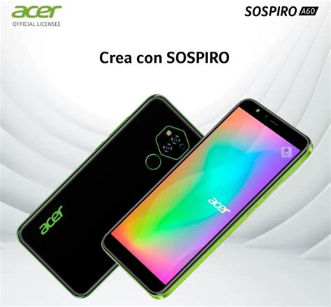 Acer представила смартфон Sospiro A60 стоимостью 80 долларов