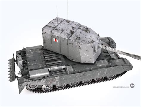 Сергей Миронов 3d Model Fv4005 Stage Ii Heavy 183mm Sp Gun 3d Model