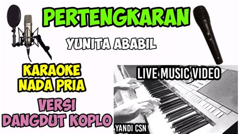 KARAOKE PERTENGKARAN NADA COWOK VERSI DANGDUT KOPLO YouTube