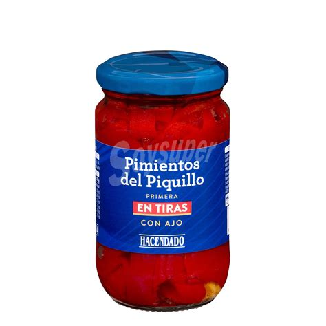 Hacendado Pimiento De Piquillo Tiras Condimentadas En Conserva Tarro