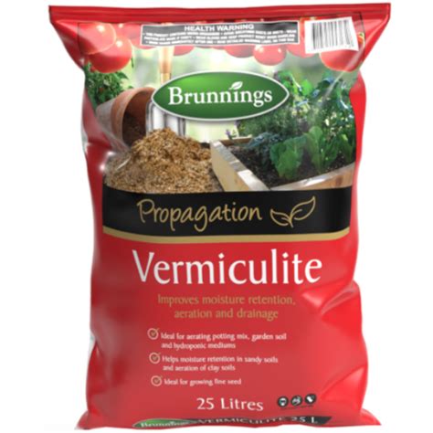 Vermiculite 25L Brunnings Seed Raising Germination Propagation Hydropo