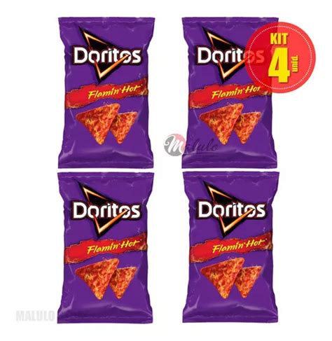 Kit 4 Doritos Flamin Hot 84g Mercadolivre