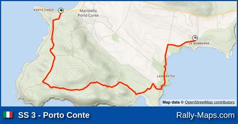 Ss Porto Conte Stage Map Rally Golfo Dell Asinara Rally