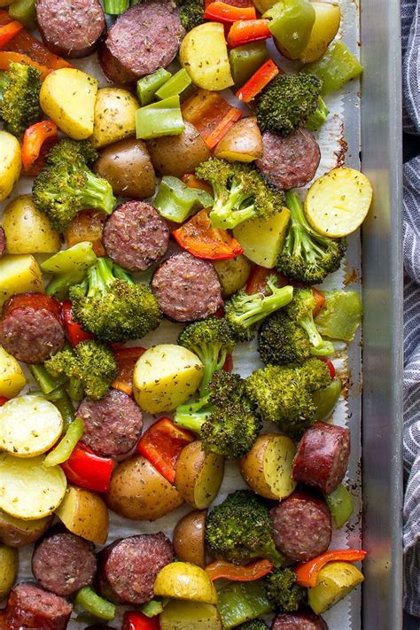 This Simple Sheet Pan Roasted Sausage And Vegetables Is The Best Recipe