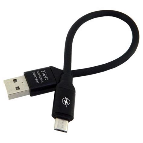 Кабель USB Micro короткий black - купить за 57.30 грн в Киеве, Украине