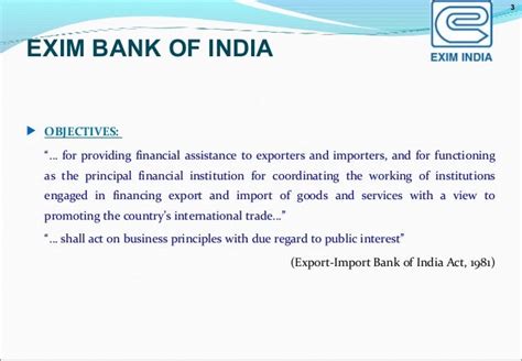 Exim bank india