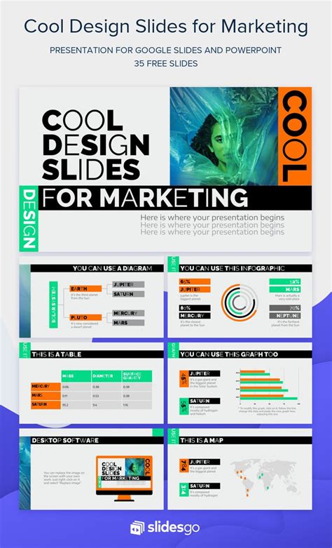 Cool Design Slides for Marketing - Template | Templat power point ...