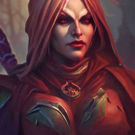 Hyperrealist Portrait Of Sylvanas Windrunner By Stable Diffusion