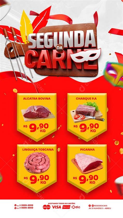 Story Encarte De Supermercado Segunda Da Carne Açougue Carnaval Social