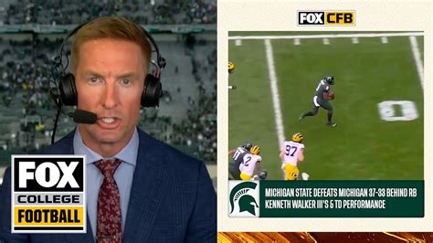 Joel Klatt On Kenneth Walkers 5 Td Performance In Michigan States Win