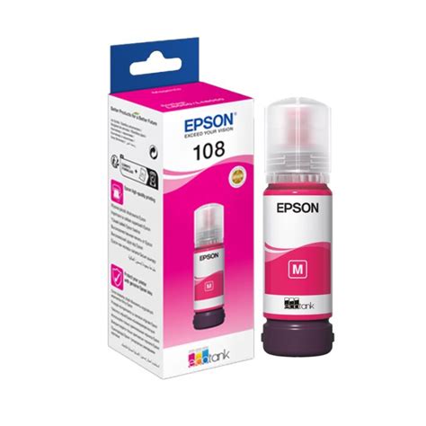 Bouteille D Encre Original EPSON ECOTANK 108 Magenta C13T09C14A