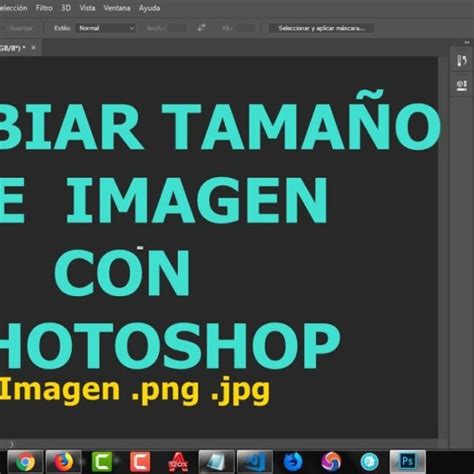 ¿cómo Cambiar El Tamaño De Una Imagen Png En Photoshop