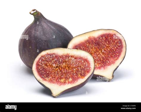 ripe fresh fig fruit cut  stock images pictures alamy