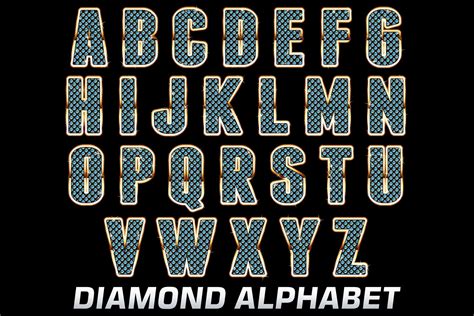 Artstation Diamond Vector Alphabet Diamonds Letters Png Jewelry