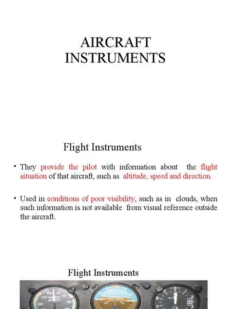 Aircraft Instruments | PDF | Airspeed | Manufactured Goods