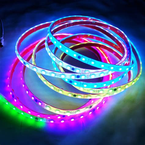 V V Ws Rgb Led Pixel Strip Light Addressable Ip Dual