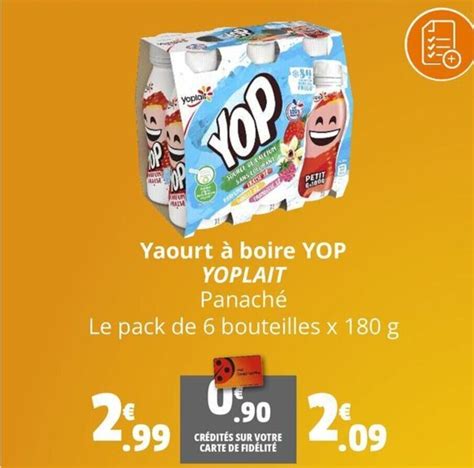 Promo Yaourt à boire YOP YOPLAIT chez Coccinelle Supermarché