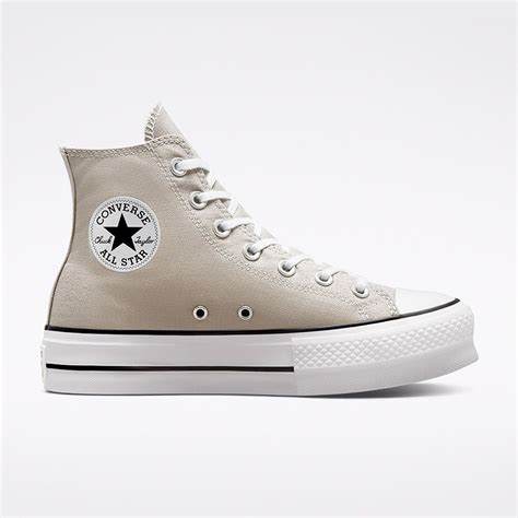 Chuck Taylor All Star Lift Platform Canvas High Top In White Dark Beetroot White Converse Canada