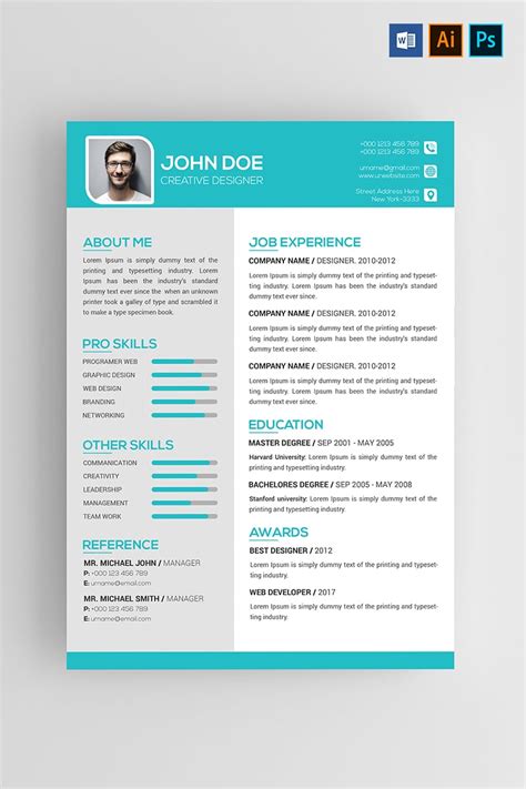 John Doe Resume Template 74535