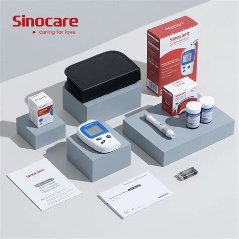 Sinocare Home Medical Electronic Wireless Blood Sugar Monitor Code Free