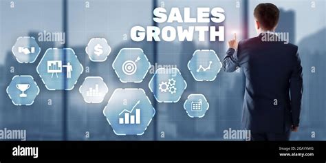 Sales growth, increase sales or business growth concept Stock Photo - Alamy