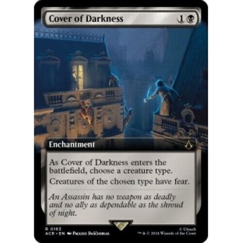 Cover Of Darkness Extended Art Universes Beyond Assassin S Creed Magic Mtg Ebay