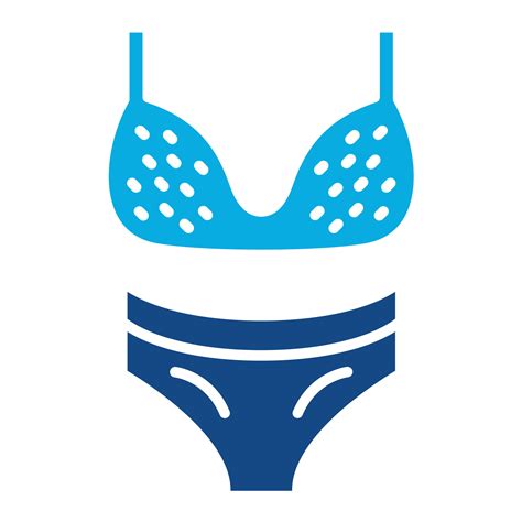Bikini Glyph Two Color Icon Vector Art At Vecteezy