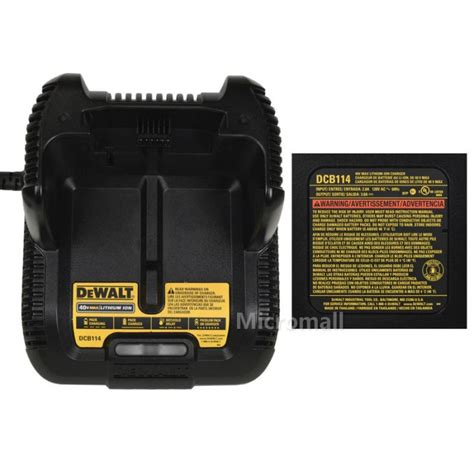 AS NEW Dewalt DCB114 40V Max Lithium Ion Standard Battery Charger