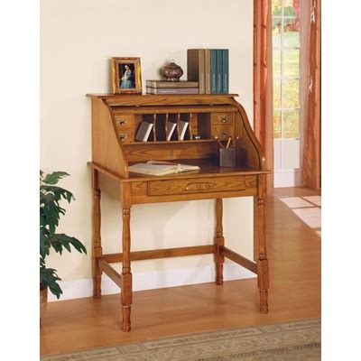 Coaster Palmetto Small Roll Top Secretary Desk N Coaster Furniture