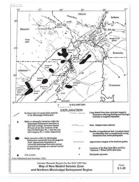 New Madrid Earthquake Seismic Zone Maps p3 | New madrid, Seismic, Madrid