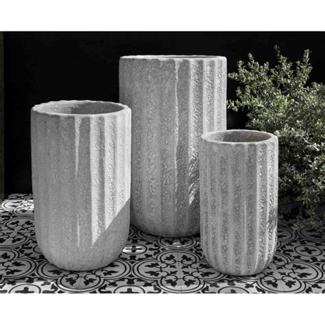 Cole Planters White Modern Tall Ceramic Kinsey Garden Decor