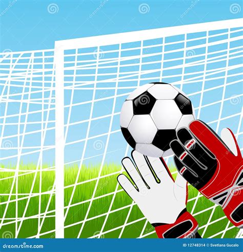 Goalkeeper Stock Vector Illustration Of Jump Penalti 12748314