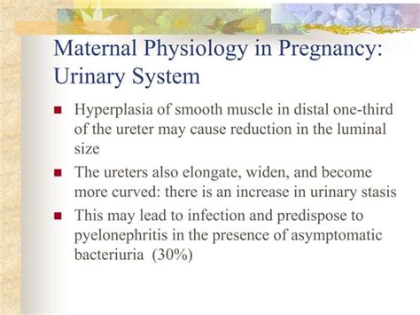 Maternal Physiology In Pregnancy Ppt