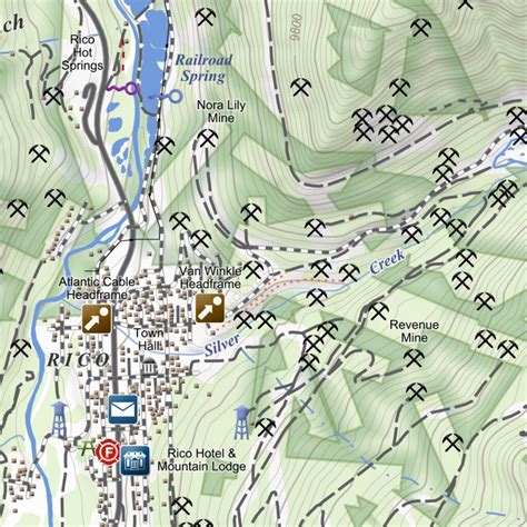 Rico, Colorado 7.5 Minute Topographic Map by Apogee Mapping, Inc. | Avenza Maps